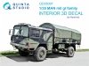 Quinta Studio QD35097 MAN mil gl family 3D-Printed & coloured Interior on decal paper (Revell) 1/35